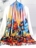 Double-sided Oil Painting Design Fashion Scarf